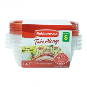 4 contenants pour aliments rubermaid