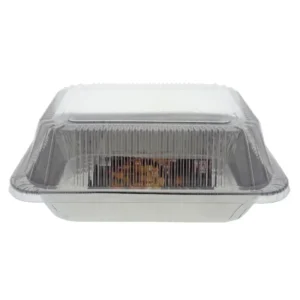 Poêle en aluminium profond avec couvercle