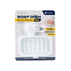 Porte-savon à ventouse – 14 x 10 x 9 cm