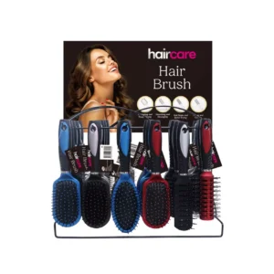 Brosse à cheveux finition métallisée