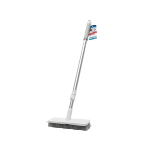 Brosse sol + raclette 2-en-1 avec manche extensible – 1,15 m