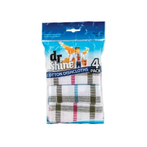 Chiffons vaisselle 100% coton – lot de 4