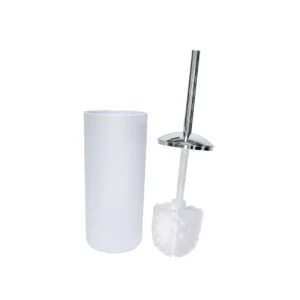 Brosse WC avec support – blanc, 38 x 10 cm