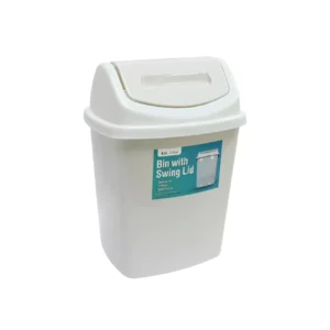 Poubelle à couvercle basculant bicolore – 4,5 L, 27 x 19 cm