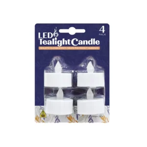 Bougies LED effet flamme – paquet de 4