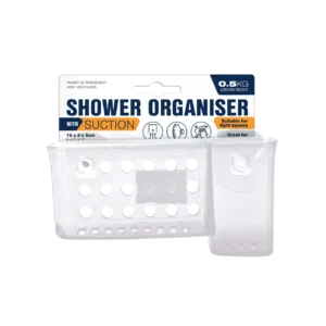 Organiseur de douche à ventouse – 3 formes