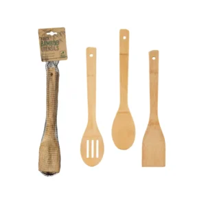 Ustensiles de cuisine en bambou – lot de 3
