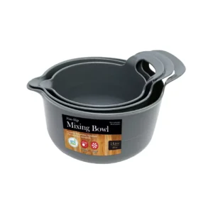 Bols à mélanger antidérapants – lot de 3 (1 L / 1,5 L / 2 L)