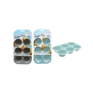 Moule à muffins en silicone – 6 empreintes