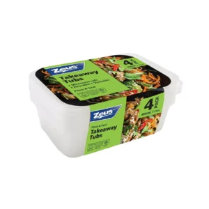 Boîtes à emporter micro-ondables – 650 ml, lot de 4