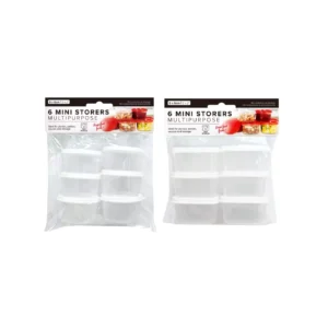 Mini contenants – lot de 6 (2 formes assorties : ronds & carrés)
