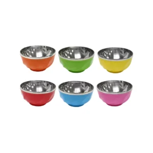 Bol coloré en acier inoxydable