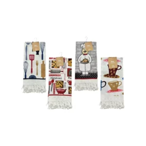 Torchon tissé imprimé – 38 x 63 cm