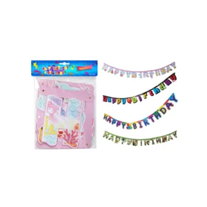 Guirlande en papier pour fête – 20 cm x 2 m