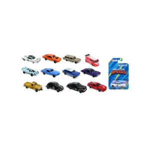Voitures miniatures en métal 1:64 – Pack de 12