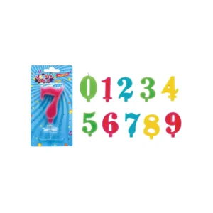 Bougies chiffres – assortiment 0 à 9