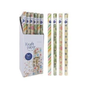Rouleau de papier kraft imprimé – 3 m