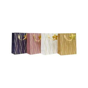 Sac-cadeau avec motif tourbillon – 18 x 23 x 10 cm