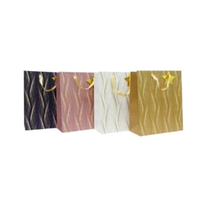 Sac-cadeau avec motif tourbillon – 26 x 32 x 12 cm