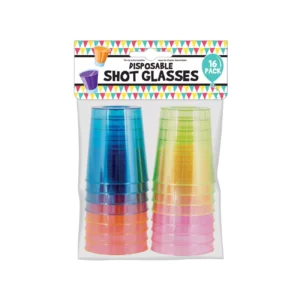 Petits verres jetables – 60 ml – lot de 16